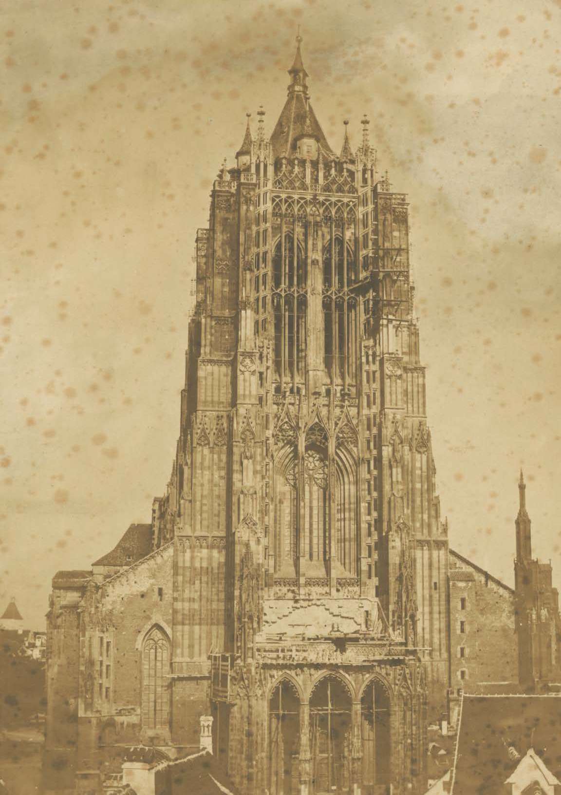 Das Ulmer Münster um 1854